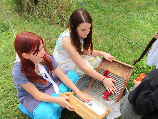 June 2015 Summer Camp Washing Clothes