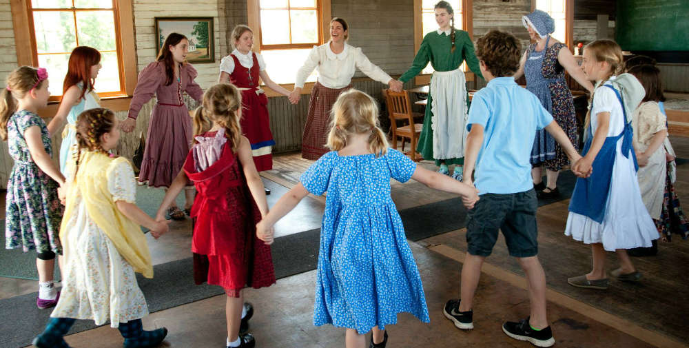 homeschool class circle games pioneer summer camp singing creek center oregon