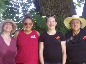 Singing Creek Center Karen with sponsors pioneer garden day