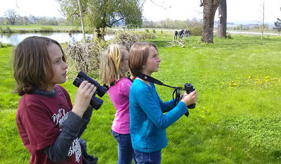 birding on the farm kids children nature singing creek center