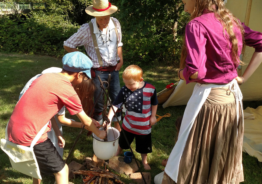 homeschool kids history outdoors singing creek educational center