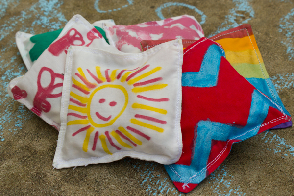 make your own bean bags with Singing Creek Educational Center