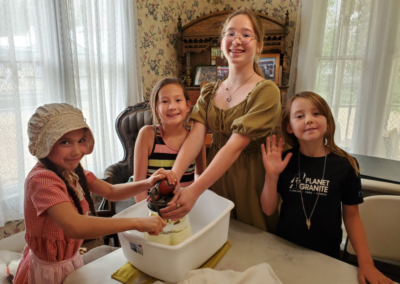 butter churning hands on homeschool scec