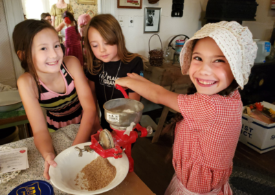 grinding grain hands on homeschool kids scec