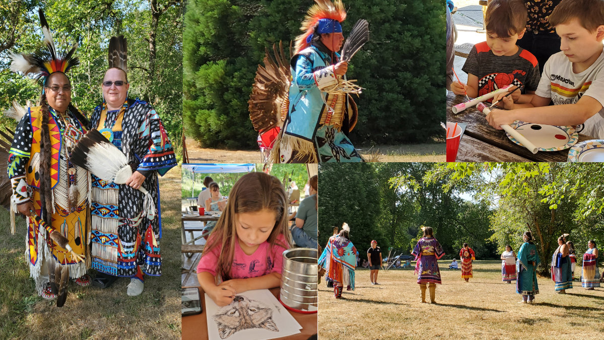 Native american Indigenous campout cultural