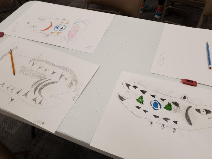 salmon art girl scouts