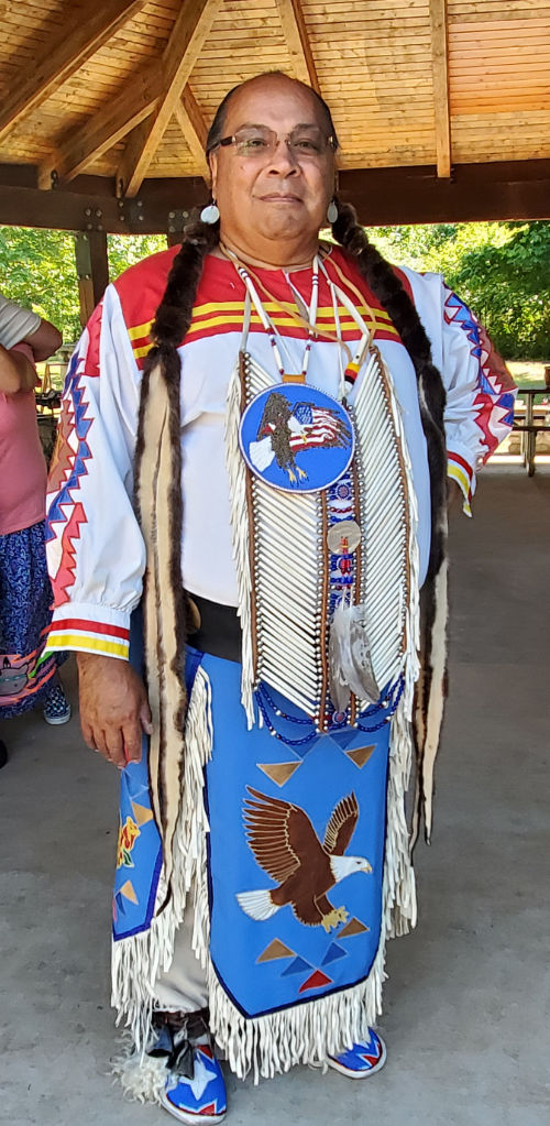 Deitz peters in regalia for teaching