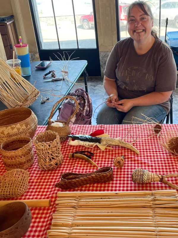 Stephanie Craig Kalapuya native weaving