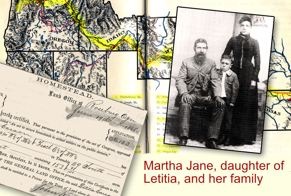 Martha Jane Carson black history of Oregon