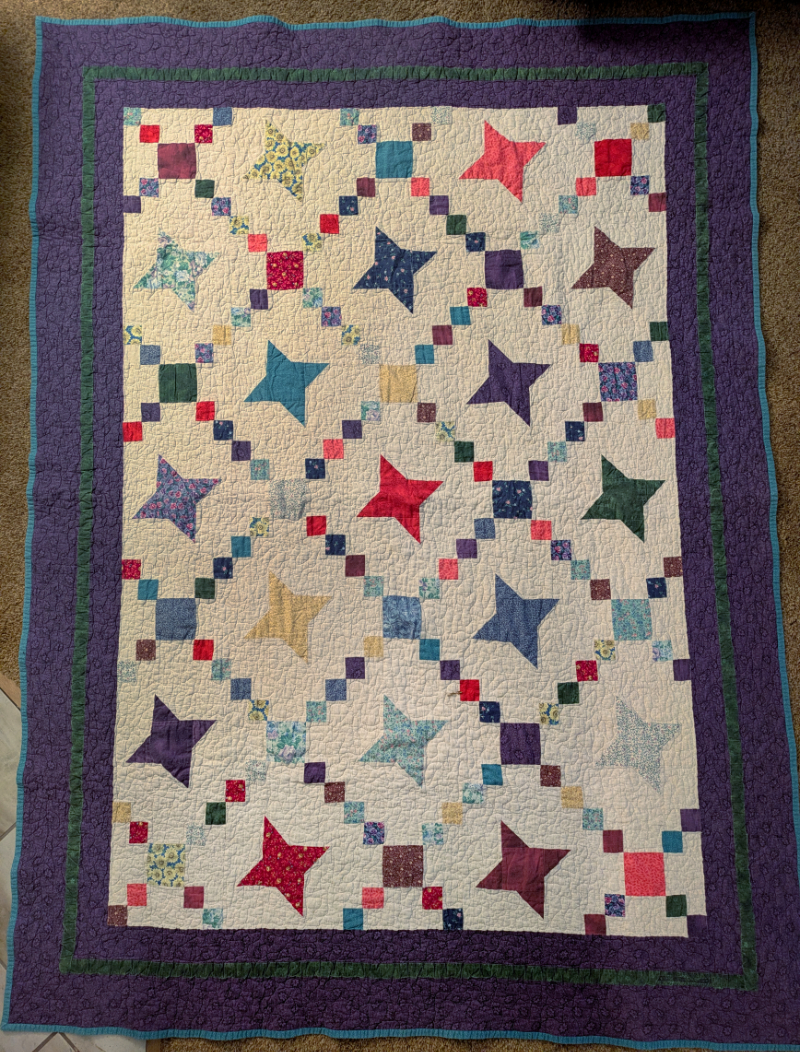 Twinkling stars quilt large