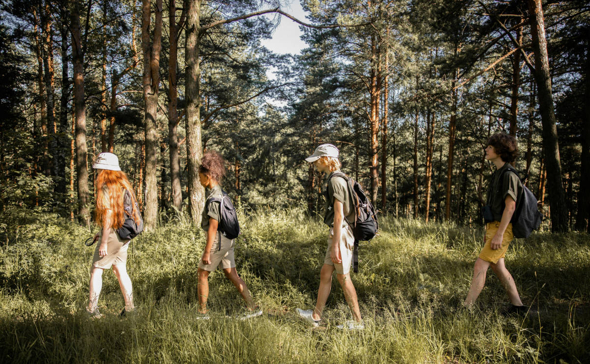 healing with the land wkshp teens in the woods