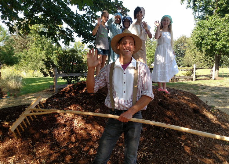 pioneer kids outdoor with Will playing