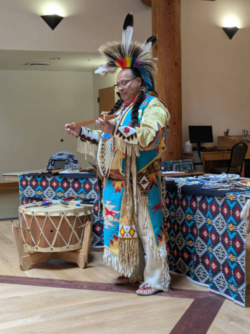 Deitz sharing at Indigenous day