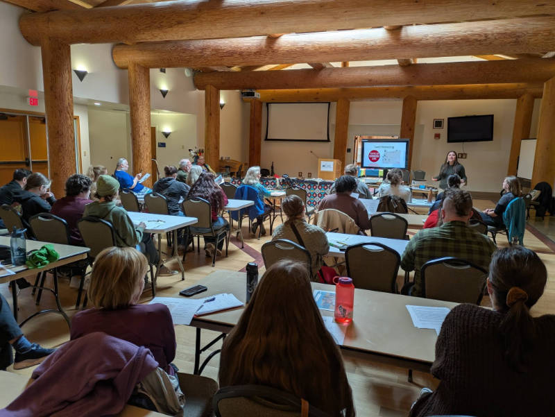 Nicole Butler-Hooton teaching at Indigenous day April 2026