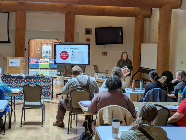 Nicole Butler-Hooton teaching at Indigenous Day
