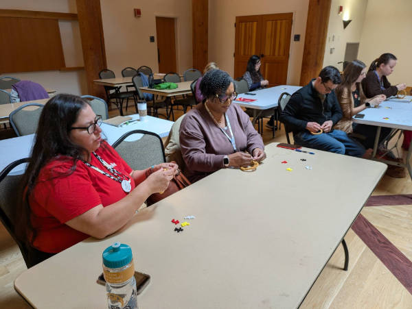 making medicine wheel Indigenous day