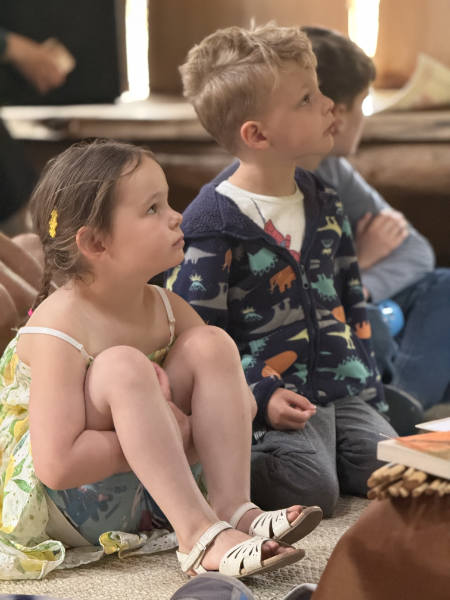 kids listening to stories
